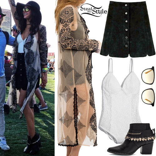 Nina Dobrev: Coachella Day 2 Outfit | Steal Her Style