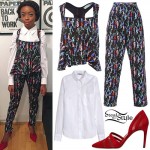 Skai Jackson: Seahorse Print Outfit