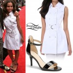 Asia Monet Ray: Trench Coat Dress