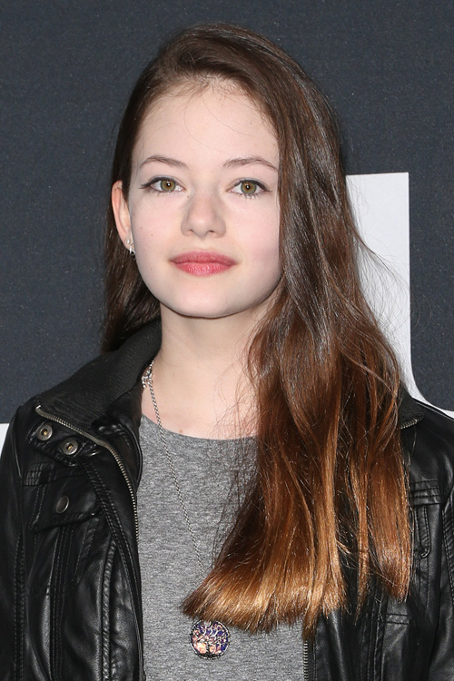 Mackenzie Foy Straight Medium Brown Ombré, Side Part Hairstyle | Steal ...