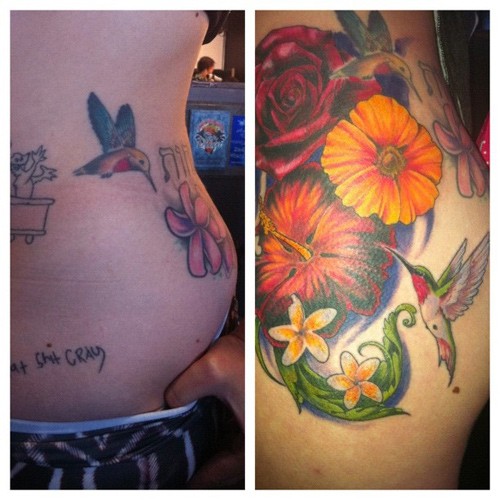 rose and hummingbird tattooTikTok Search