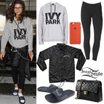 Zendaya: Ivy Park Hoodie, Windbreaker