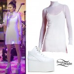 Daya: Mesh Dress, Platform Sneakers