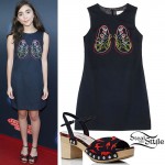 Rowan Blanchard: Lungs Dress, Bird Sandals