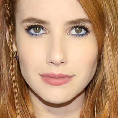 Emma Roberts Makeup: Black Eyeshadow, Blue Eyeshadow, Nude Eyeshadow