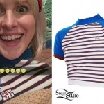 Hayley Williams: Striped Raglan Top