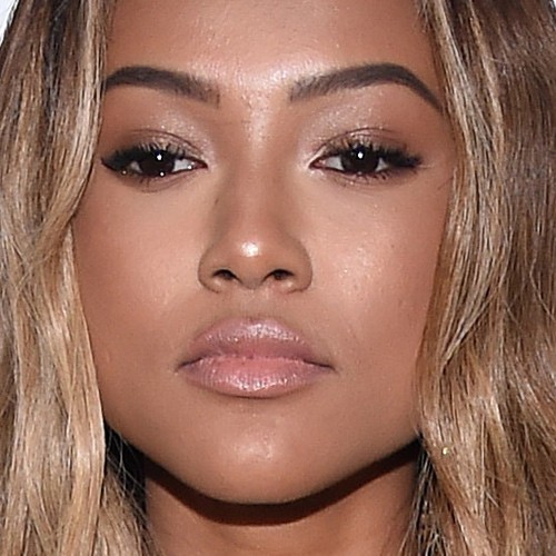 Karrueche Tran Makeup Black Eyeshadow Bronze Eyeshadow And Nude Lipstick Steal Her Style