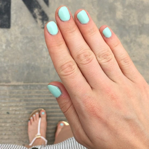 Dove Cameron Fuchsia Nails Steal Her Style