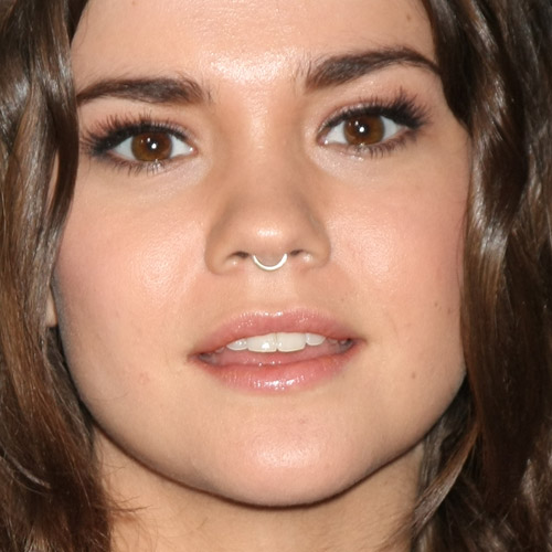 Maia Mitchell Makeup: Black Eyeshadow, Brown Eyeshadow & Clear Lip ...