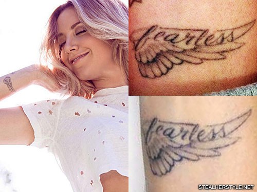 the word fearless tattoo