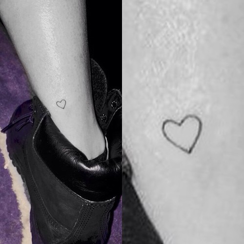 Hailey Baldwin Heart Ankle Tattoo | Steal Her Style