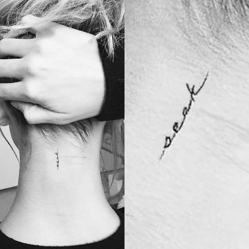 Hailey Bieber Hand Tattoos | TikTok