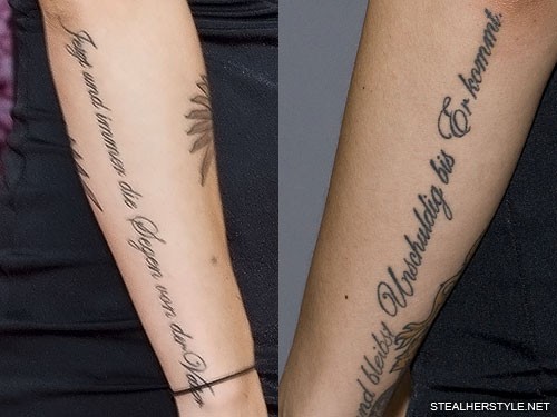 5 Celebrity German Tattoos | Steal Her Style