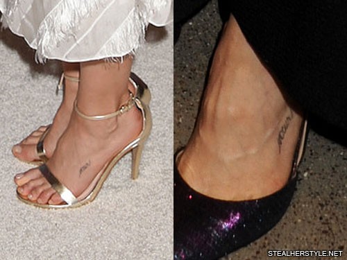 190 Celebrity Foot Tattoos | Page 8 of 19 | Steal Her Style | Page 8