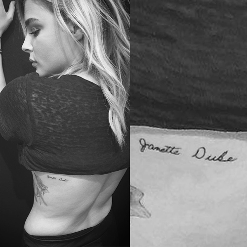 Chloe Moretz Writing Ankle Tattoo Steal Her Style