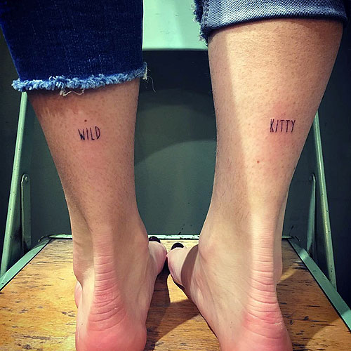 Kehlani Writing Calf Tattoo | Steal Her Style