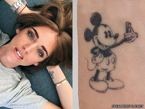 Tattoo of Mickey Mouse Ankle Minnie Mouse