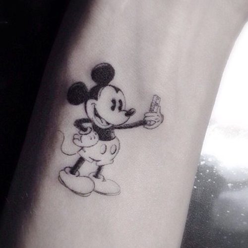 Mickey mouse thumb tattoo by MomokoAnazia on DeviantArt