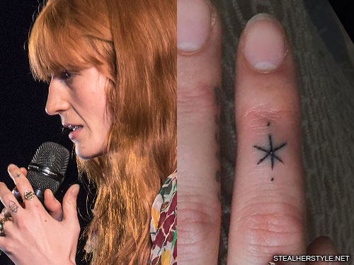 Florence Welch Star Knuckle Tattoo | Steal Her Style.