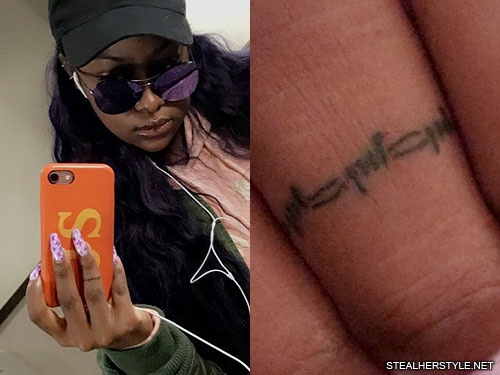 Justine Skye Barbed Wire Knuckle Tattoo  Steal Her Style
