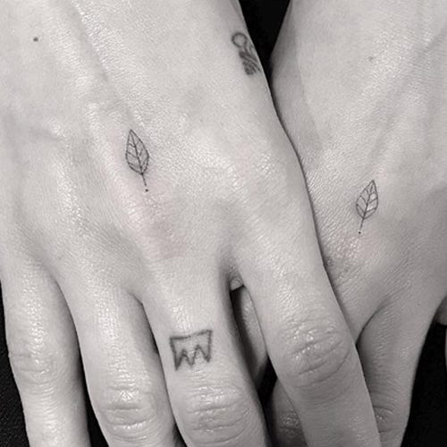 Matching gum leaves tattoo ——by @irisss.tattoo —— . . . . . #gumleaftattoo  | Instagram
