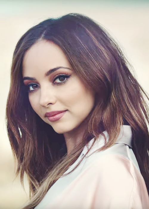 Jade Thirlwall Straight Dark Brown Long Layers, Peek-A-Boo Highlights ...