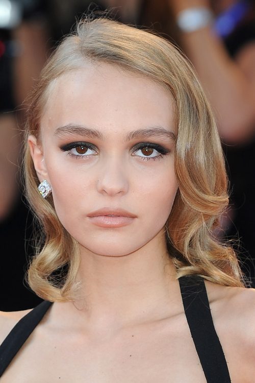 Lily Rose Depp Wavy Light Brown Barrel Curls Hairstyle | Steal Her Style