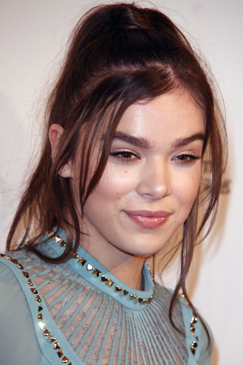 Hailee Steinfeld Straight Dark Brown Face-Framing Pieces 