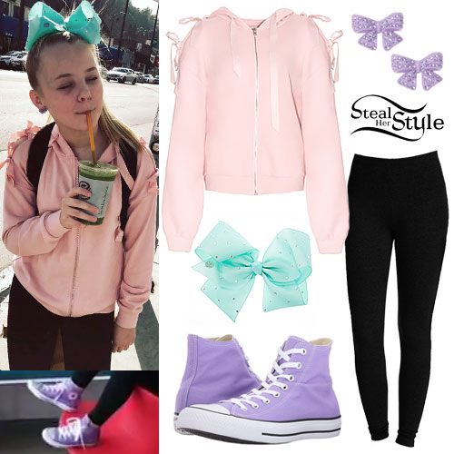 purple converse outfit