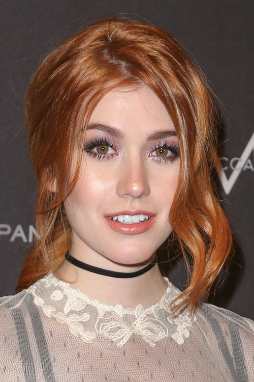 Katherine McNamara Wavy Ginger Face-Framing Pieces, Low 