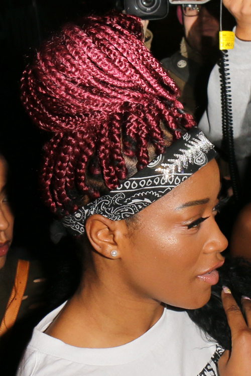 Keke Palmer Straight Pink Afro, Extensions, Headband, Mini 