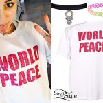 Miley Cyrus: 'World Peace' T-Shirt