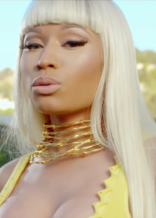 Nicki Minaj Straight Platinum Blonde Flat-Ironed, Straight 