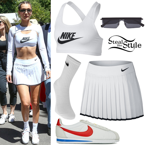 Bella Hadid: Nike Sports Bra, Tennis 
