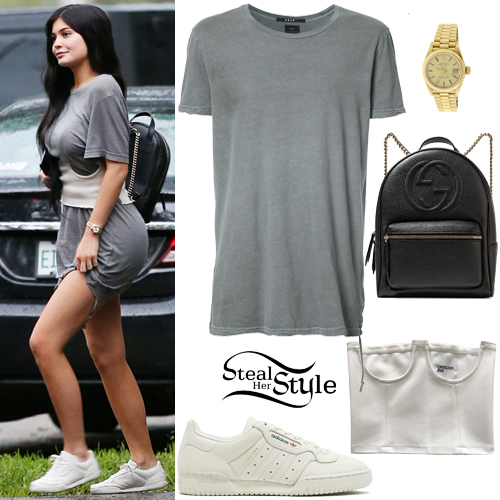 Kendall & Kylie corset T-shirt dress in white