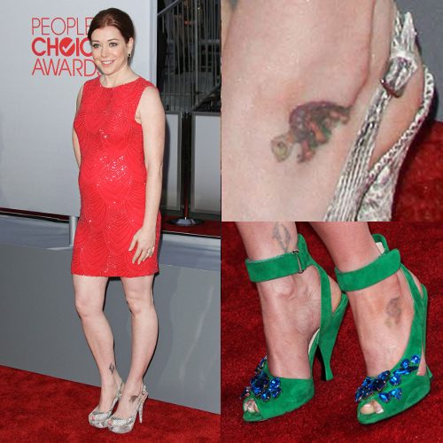 Alyson Hannigan Turtle Foot Tattoo | Steal Her Style