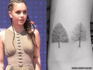 Bea Miller Tree Upper Arm Tattoo 