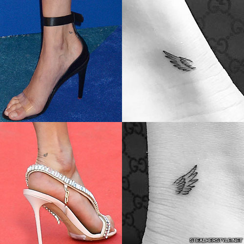 Bella Hadid Wings Ankle Tattoo | Steal Her Style
