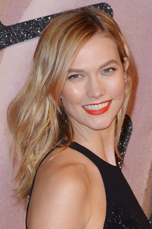 Karlie Kloss Wavy Light Brown Angled Hairstyle | Steal Her Style
