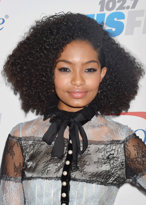 Yara Shahidi Curly Afro, Bouffant Hairstyle | Steal Her Style