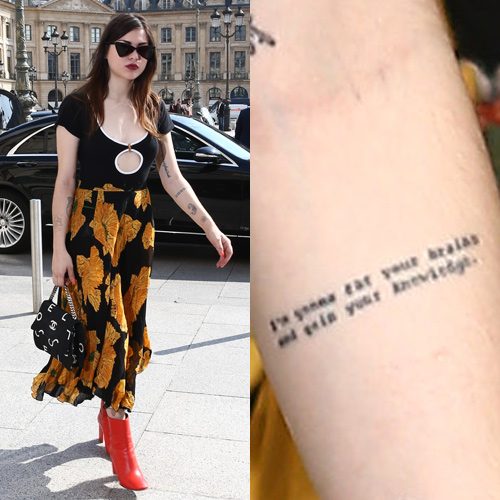 Kurt Cobains Daughter Frances Stuns Fans With Her New Tattoo  Metalhead  Zone