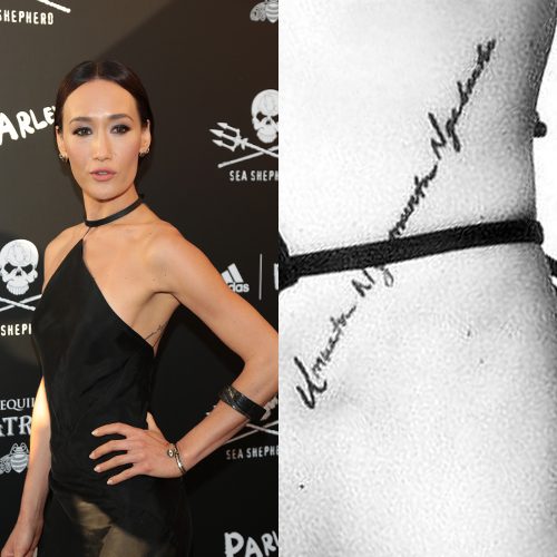 Maggie Q S 5 Tattoos Meanings Steal Her Style