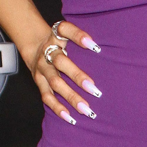 55 Celebrity Nail Art Photos with French Tips | Page 2 of 6 | Steal Her ...