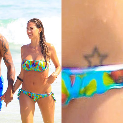 Melissa Satta Star Bikini Line Tattoo Steal Her Style.