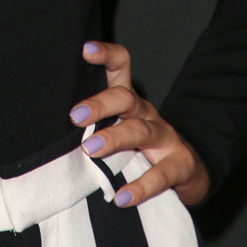 Victoria Justice Purple Nails Steal Her Style