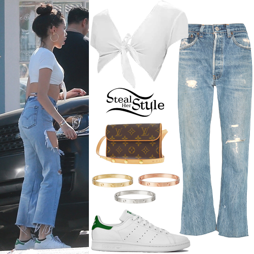 Beer: White Crop Top, Flared Jeans Steal Her Style