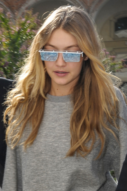 light brown gigi hadid hair color