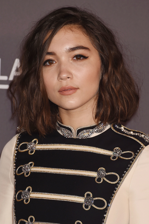 Rowan Blanchard Wavy Medium Brown Blunt Cut Bob Hairstyle Steal Her Style 