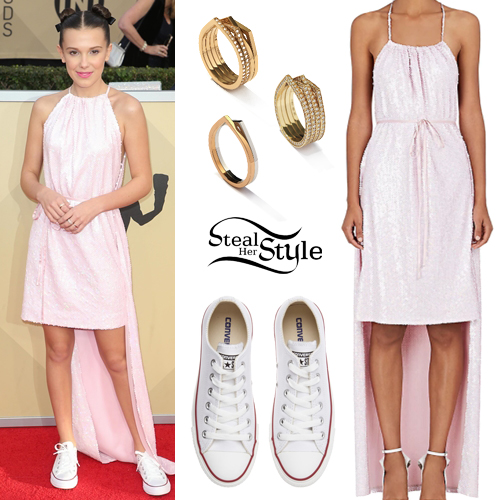 Millie Bobby Brown's, 15, SAG Awards 'mature' outfit criticized on social  media