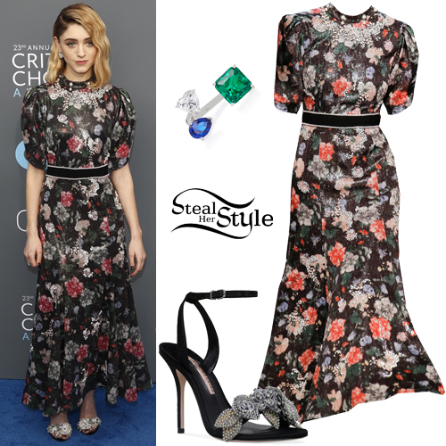 Natalia Dyer: 2018 Critics’ Choice Awards Outfit | Steal Her Style